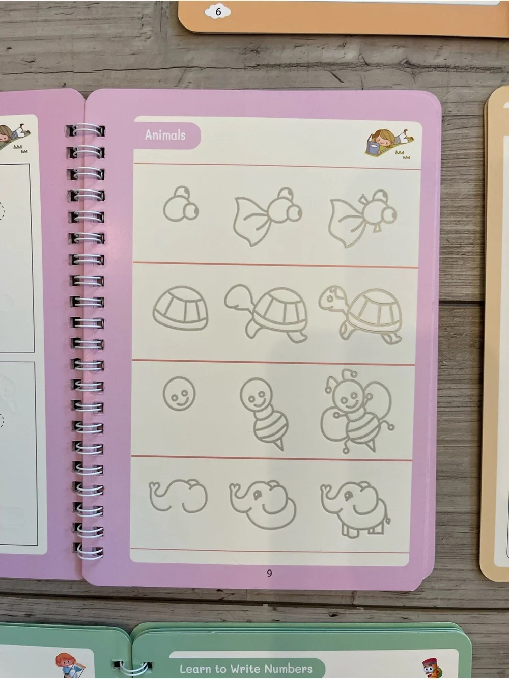 FREKNOW | Magic Grooved Practice Copybooks with Pens | Bundle: Set of 5